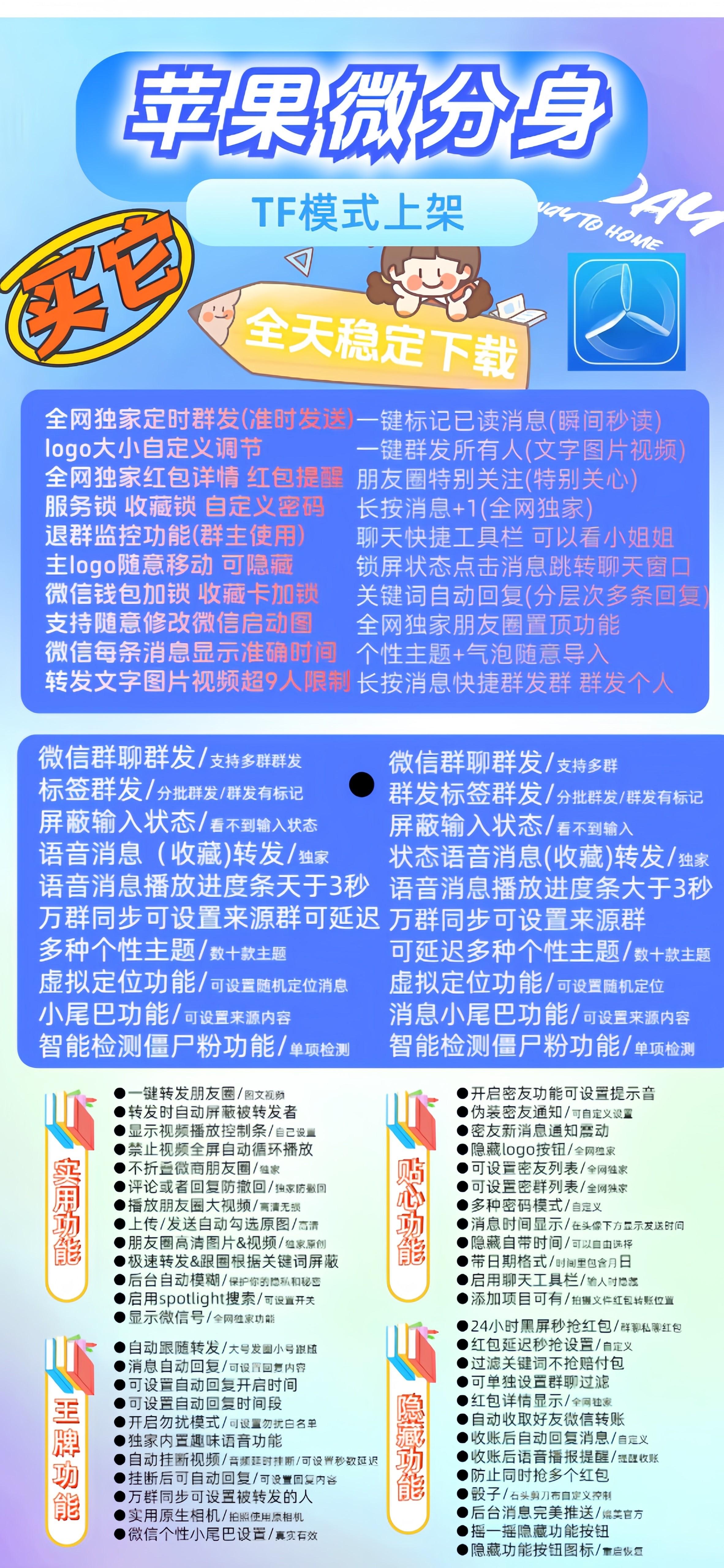 苹果多开-微分身官网-苹果高端多开/百种辅助功能-授权使用购买以及下载地址